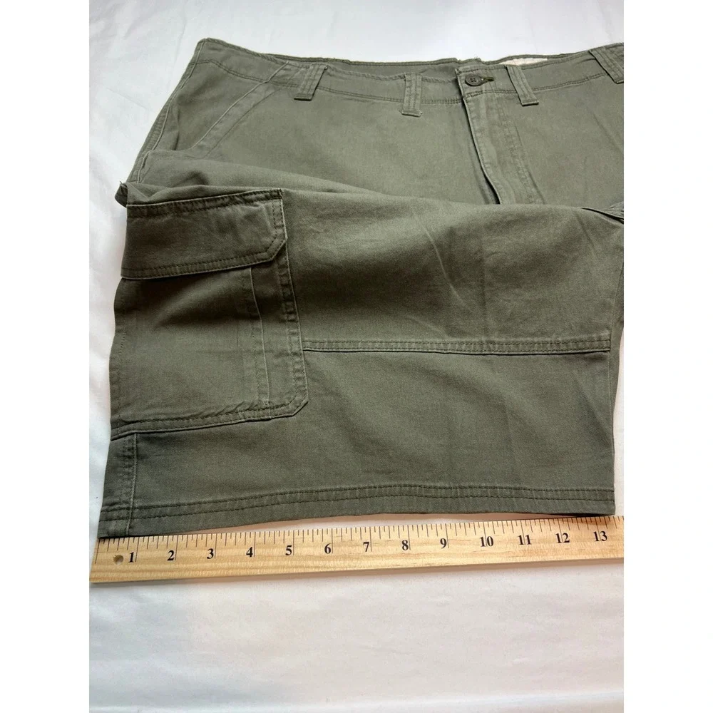 Wrangler Cargo Shorts Men 48 Green Relaxed Fit Natural Waist G6CXWOH Utility G18